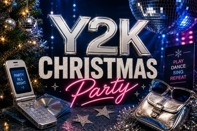 Y2K Christmas Party Night event artwork
